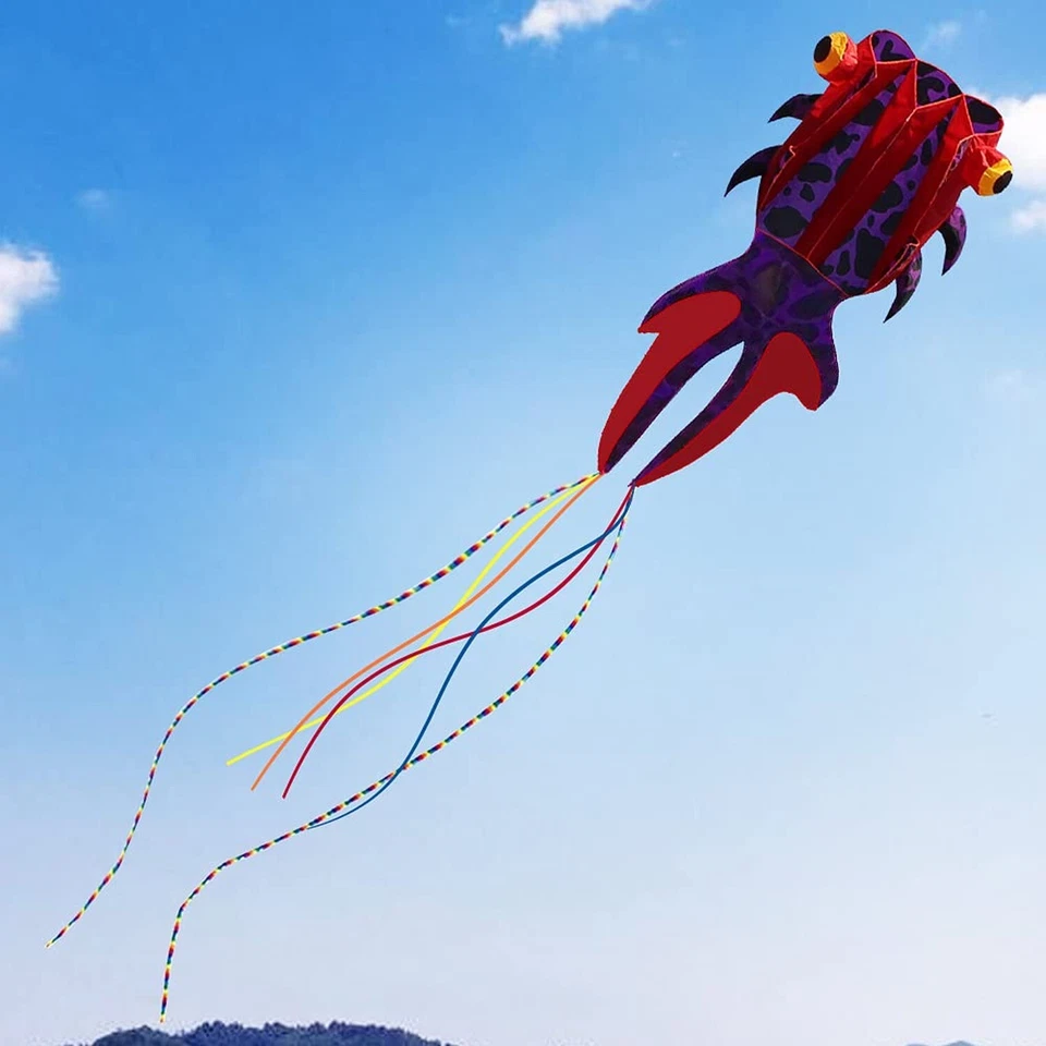 Kite Giant 3D Dolphin Frameless Soft Parafoil Kites for Kids and Adults Easy ... - Image 4 of 4