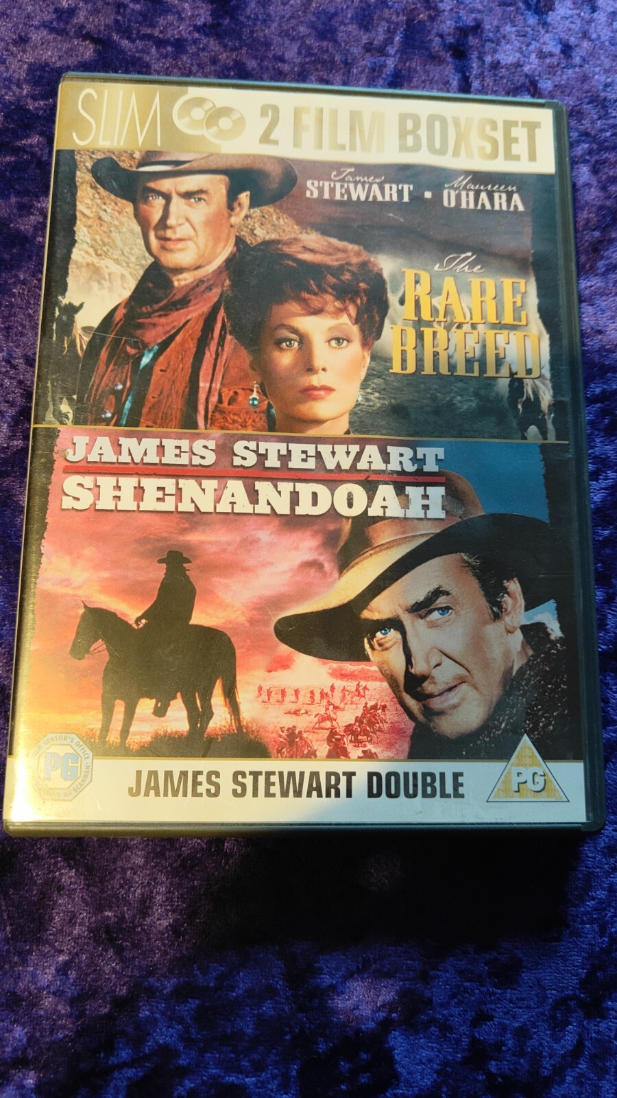 DVD JAMES STEWART DOUBLE DVD SET  THE RARE BREED & SHENANDOAH WESTERN CLASSICS
