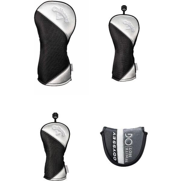 Callaway REVA キャディバッグ+ヘッドカバーセットブラック/シルバー Callaway REVA キャディバッグ+ヘッドカバーセットブラック