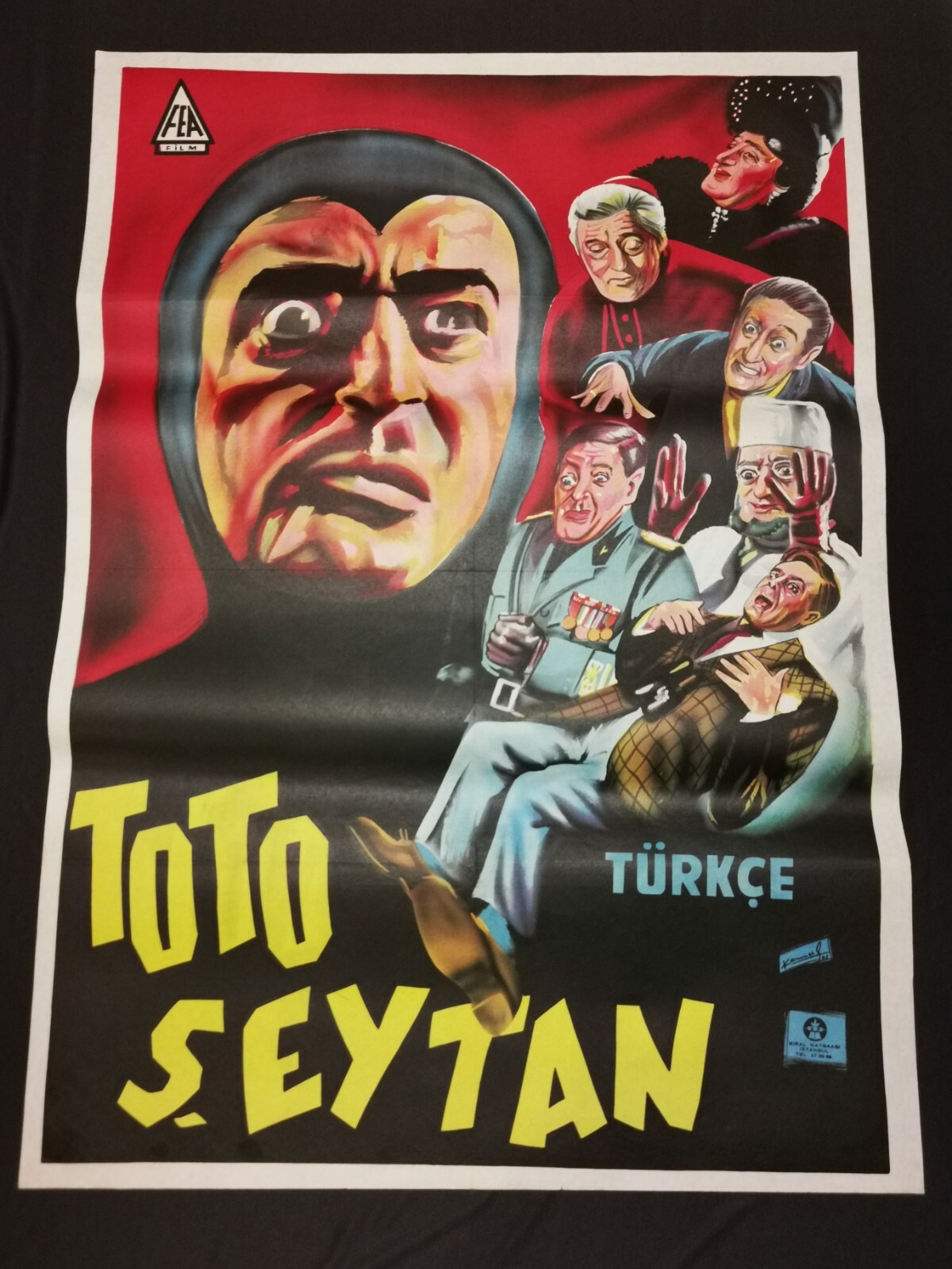 Locandina originale film Totò diabolicus (1962) - Regia di Steno