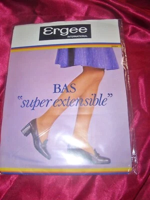 Vintage Ergee hauchzarte Nylons Strapsstrümpfe Gr. 3 / 9,5 venise 15 den OVP +++ - Bild 1 von 2