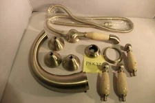 NEW PHYLRICH CARRARA Deck Tub Set with Hand Shower K2158DT1-015 Satin Nickel