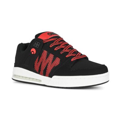 Osiris Pixel Skateschuhe - Schwarz/Weiß/Rot
