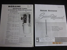 1952 Moraine Motovator Hydro-E-Lectric Pump Parts-Illustrations-Service Booklets