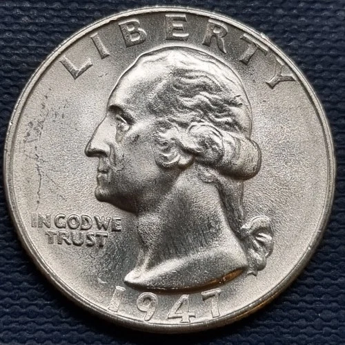 1947 S Washington Quarter 25c Silver BU UNC GEM Brilliant Uncirculated #97338