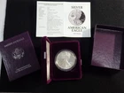 1992-S Proof American Silver Eagle Dollar $1 Box & COA US Mint Bullion OGP