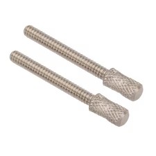 Zoro Select Z0748 Thumb Screw, 6-32 Thread Size, Round, Plain 18-8 Stainless,