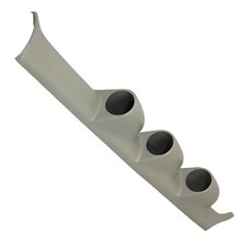Glowshift Gray Triple Pillar Gauge Pod Fits 1996-2002 Honda Civic 52mm