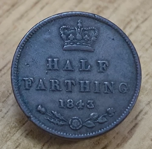 1843 Victoria Farthing — photo from the most recent tracked eBay sale
