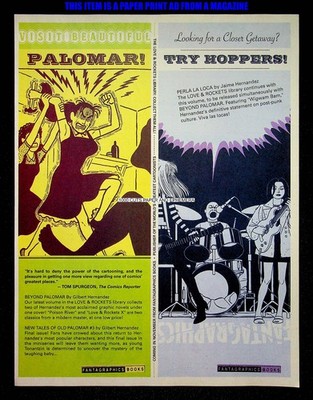 Beyond Palomar + Perla La Loca Fantagraphics Books 2007 Print Magazine Ad Poster