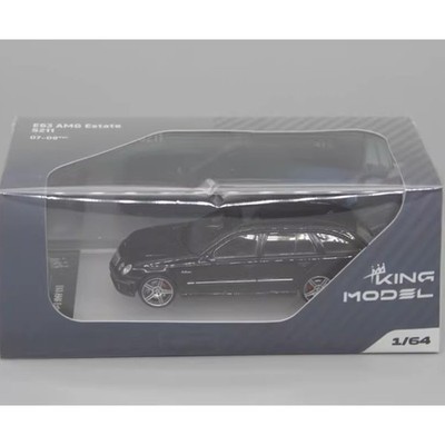 King Model Black Mercedes-Benz E63 AMG Estate S211 1/64 Scale Car