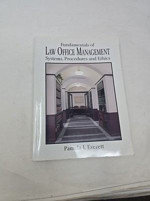 Fundamentals of Law Office Management Paperback Pamela Everett