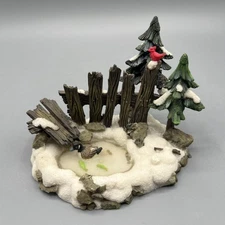 Enchanted Forest - POND - Duck/Fish/Cardinal Christmas Village Accessory Accent