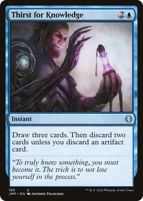 Thirst for Knowledge #183 (LP) Jumpstart JMP Magic MTG