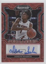 2022 Panini Prizm Draft Picks Choice Red 64/88 Dereon Seabron #CP-SEA Auto 1pe9