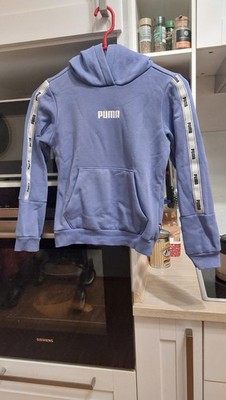 PUMA Hoodie für   coole Jungs. Gr. 134140. Taubenblau. Wie NEU