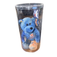 1998 Lmt Treasures Football Denver Broncos Davis 30 Blue Tie Dye Plush Pro Bear