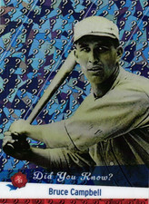Bruce Campbell 2025 Did You Know Baseball Trading Card Print Run 41 of 75
