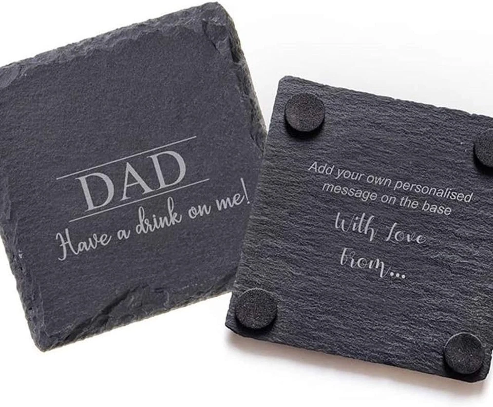 60 Pack 4 x 4 Inch Gorgeous Black Slate Stone Coasters Bulk Square Slate Stone - Image 3 of 4