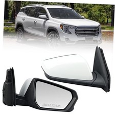 Passenger Side Mirror Compatible with 2018-2024 Chevy Equinox GMC R-5Pins White