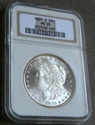 1880 S MORGAN SILVER DOLLAR ~ NGC MS65 ~ BRIGHT & SHINY LIGHT EDGE TONE.