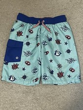 Cat Jack Boys Swim Trunks Shark Octopus Nautical Size 8/10 M