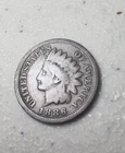 1886 Indian Head Cent Coin Semi Key Date Problem Free Very Good