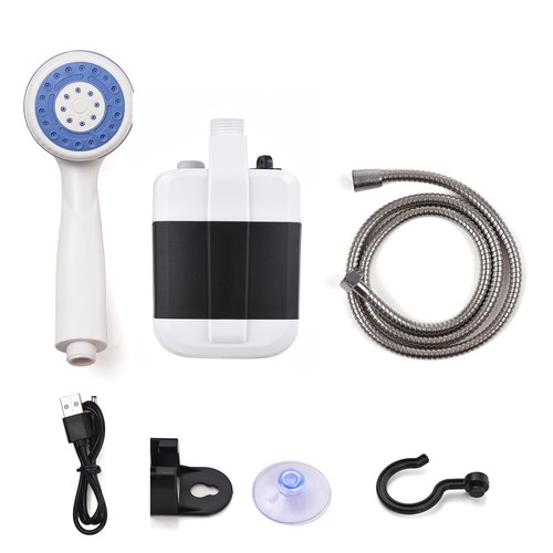 Rechargeable Portable Shower Pump Portable Camp Shower With Rechargeable Battery - Handheld Sprayer, 60 Min Runtime, Great For Camping, Hiking, RVs Portable Shower For Camping