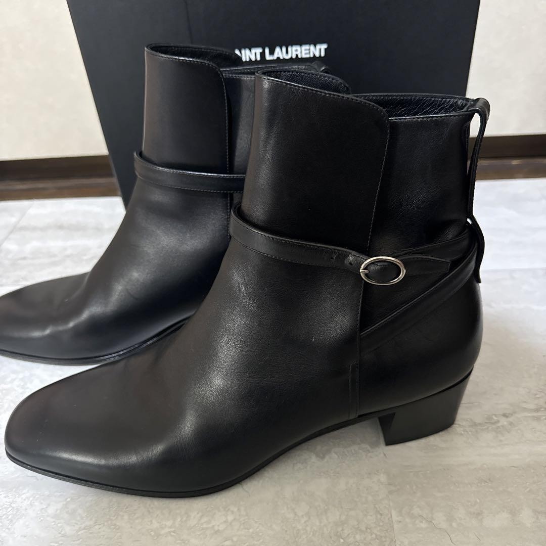 Stivali Saint Laurent Uomo 9.5US Nero Tacco Outlet 2024