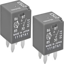 13502753 2753 Automotive Relays Pack of 2 12VDC 20A 4-Pin Mini Micro Multi-P