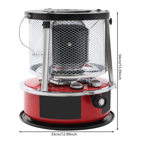 5.2L Kerosene Heaters,Kerosene Stove Heater Red,Portable Kerosene Space Heater - Picture 4 of 18
