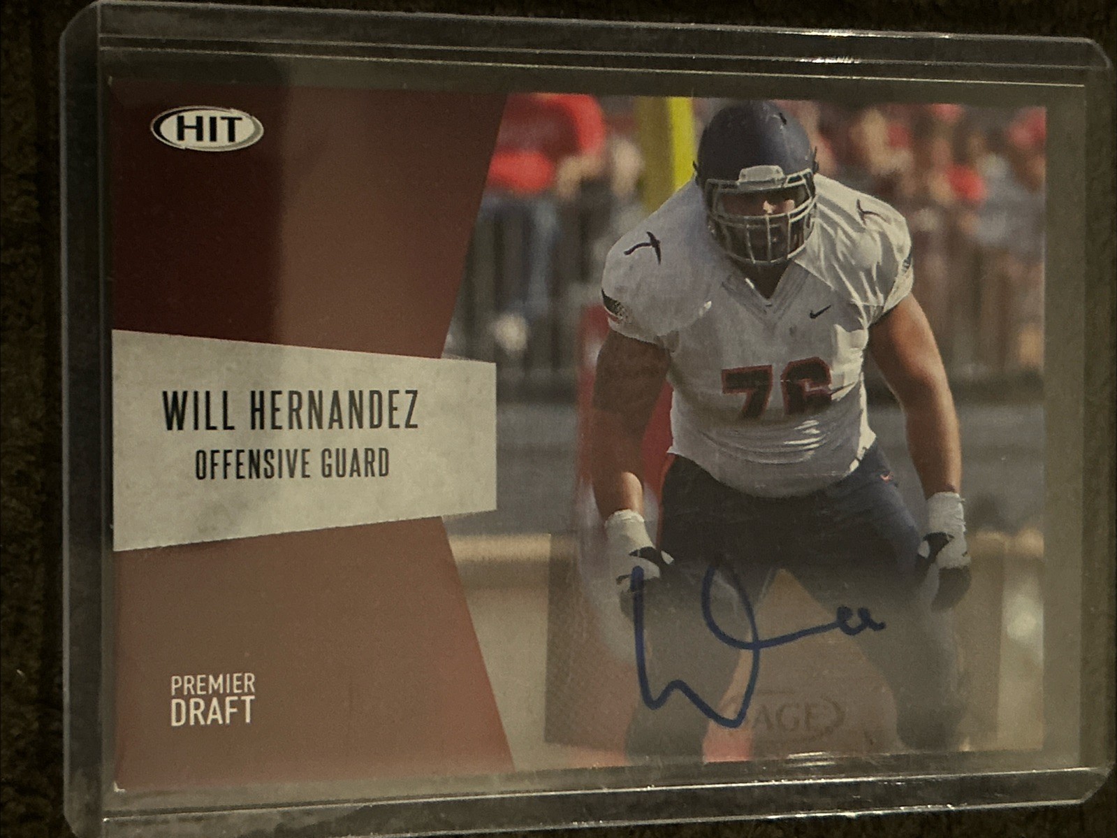 Will Hernandez Sage Hit Premier Draft High Series Autographs #A34 Base