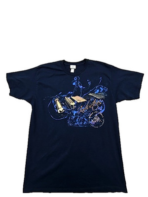 Alstyle Herren Navy Rock And Roll Hall Of Fame T-Shirt Gr.L Baumwolle