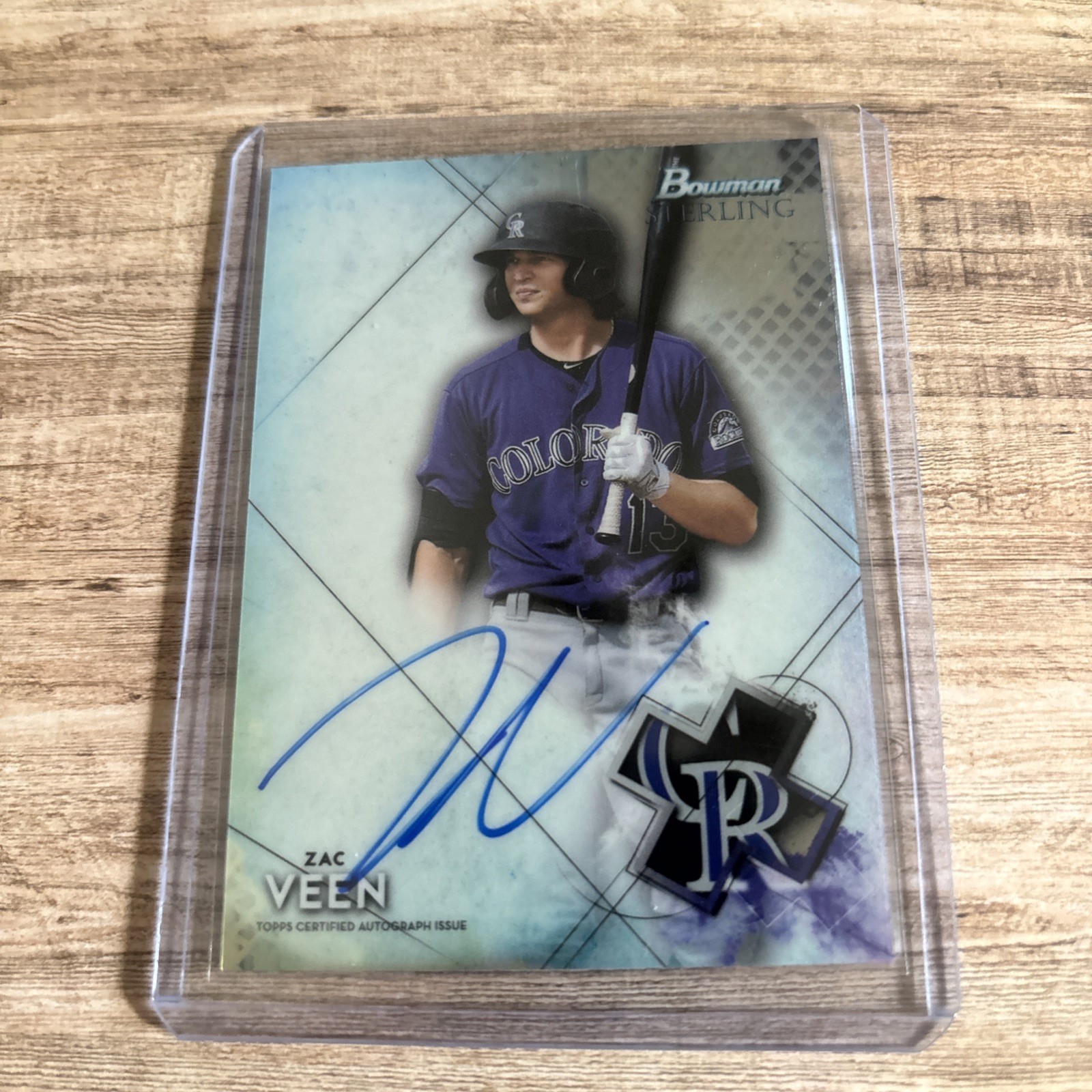 Topps 2021 Bowman Sterling Zac Veen Prospect Autographs Auto #BSPA-ZV Rockies