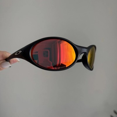 小物 oakley eye jacket redelux Oakley Eye Jacket Red Iridium Sunglasses Outdoor minute plate