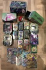 Lot Valisette Boîtes Métallique Vides cartes Pokémon Mini Tins Jumbo ETB goodies