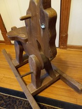 Vintage handmade rocking horse