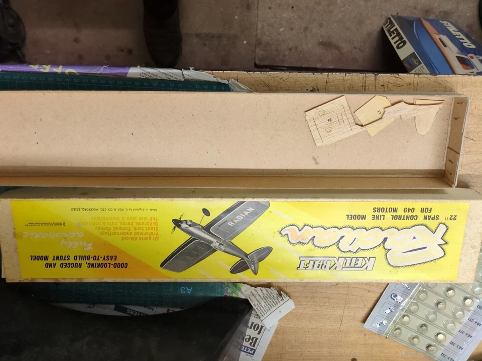 Keilkraft Radian Control Line Kit Box And Plan - Image 2 of 3