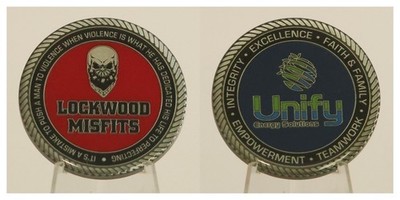 Lockwood Misfits Unify Energy Solutions Challenge Coin  4#F