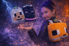 MINECRAFT ENDER DRAGON PLUSH STUFFED ANIMAL BACKPACK 12.5" NEW WITH TAGS