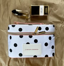 Bolso de cosméticos Carolina Herrera a lunares y Good Girl Jasmine Absolute 7 ml nuevo con etiquetas