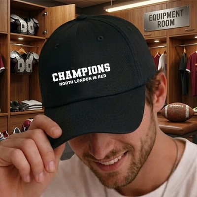 North London is Red Champions Cap - Football Fan Geschenk Baseball verstellbare Mütze