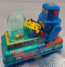 1997 Japan Masudaya Mini X-9 Space Robot Car Wind-up C-47