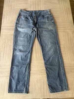 Levi's Men s Blue Medium Wash Straight Denim Jeans Mid Rise 5-Pocket Button