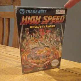 High Speed Worlds #1 Pinball Boxed Protector Manual PAL A NES-8H-UKV Nintendo