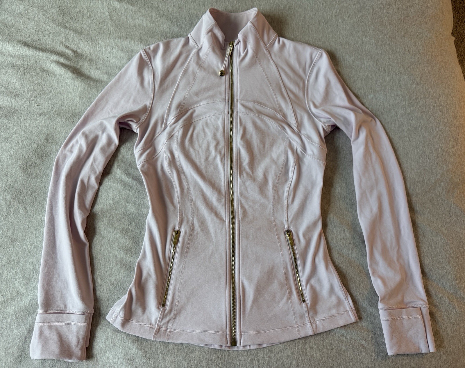 Lululemon Women's Define Jacket Size 6 Blush Pink Gold Hardware Full Zip Limited