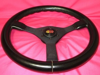 MOMO Cavallino Black Leather Steering Wheel Corse 380mm Ferrari