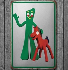 Gumby and Pokey 8 x 12 Retro Novelty Metal Sign Made In USA New!