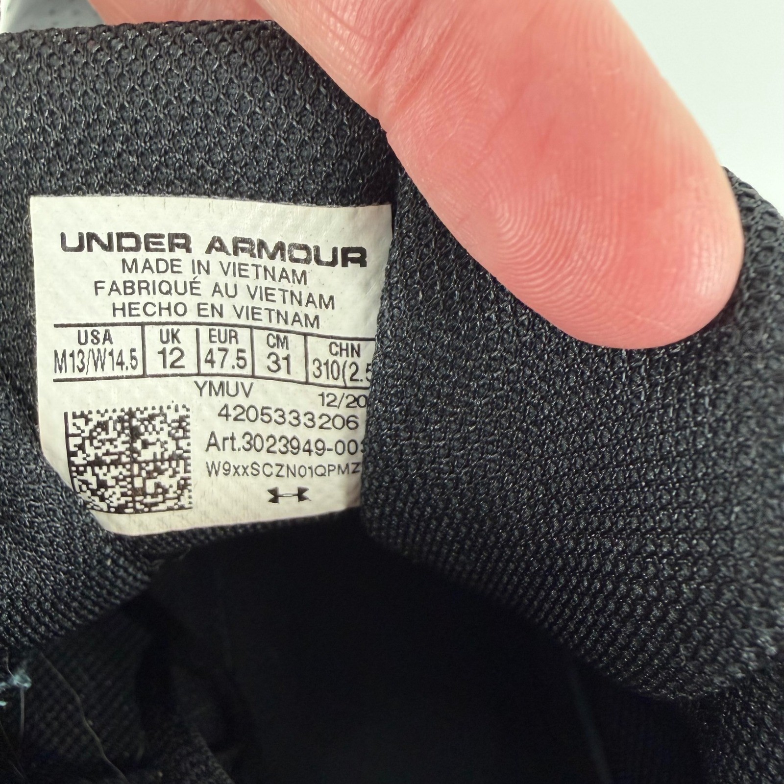 Under Armour Basketball Shoes Black Gold Men Size 13 M 14.5 W  EUC thumbnail 8