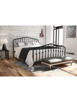 Dorel Home Bushwick Metal Double Bed Black Stylish and Strong Bed Frame